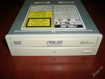 Лот: 2957906. Фото: 1. DVD-ROM ASUS 16X IDE (рабочий). Приводы CD, DVD, BR, FDD