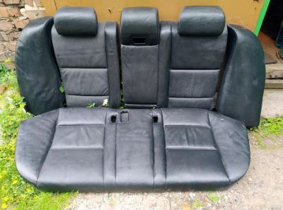 Лот: 17890933. Фото: 1. Задний диван BMW 5er E60, кожа... Салон