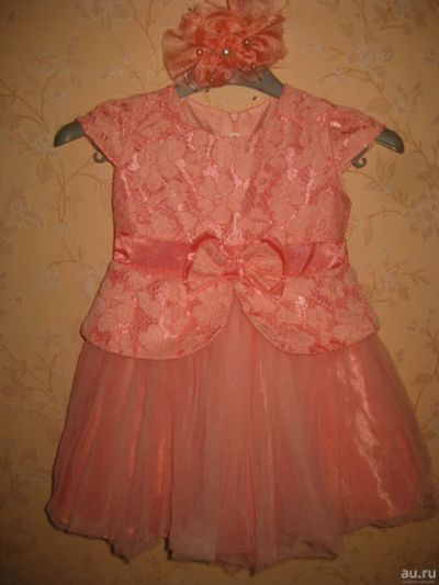 Лот: 17488184. Фото: 1. нарядное платье -- гипюр с атласом... Платья, сарафаны