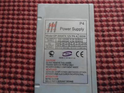 Лот: 9734016. Фото: 1. Блок питания Power Supply Gp-300atx... Корпуса, блоки питания