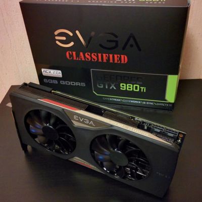 Лот: 7526650. Фото: 1. EVGA GeForce GTX 980 Ti Сlassified. Видеокарты