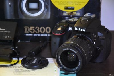 Лот: 14981797. Фото: 1. Nikon D5300 kit Kit 18-55mm VR... Цифровые зеркальные
