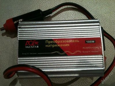 Лот: 1760284. Фото: 1. Автомобильный инвертор (преобразователь... Электроприборы для автомобиля