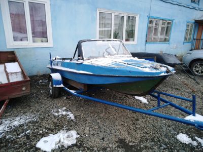 Лот: 13796043. Фото: 1. Обь М + подвесной лодочный мотор... Лодки и катера