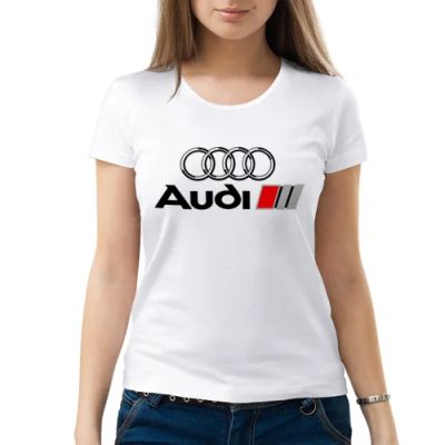 Лот: 6638468. Фото: 1. Женская футболка хлопок "Audi... Футболки, топы и майки