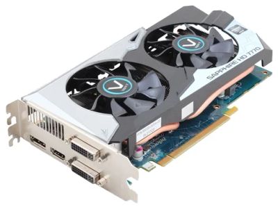 Лот: 7877475. Фото: 1. Sapphire Radeon HD 7770 1100Mhz... Видеокарты