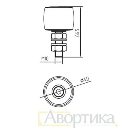 Лот: 7546377. Фото: 1. Ролик поддерживающий для откатных... Ворота, заборы, шлагбаумы