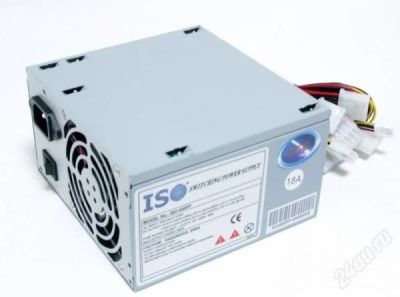 Лот: 158290. Фото: 1. Блок питания ISO-450pp (350w... Корпуса, блоки питания