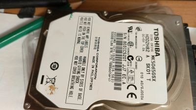 Лот: 10616706. Фото: 1. TOSHiBA HDD 2,5", sata, 500Gb... Жёсткие диски (HDD)