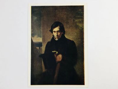 Лот: 23297320. Фото: 1. Брюллов К. П. Портрет писателя... Открытки, конверты
