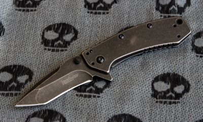 Лот: 5164063. Фото: 1. Kershaw Cryo Tanto Blackwash 1555TBW. Ножи, топоры