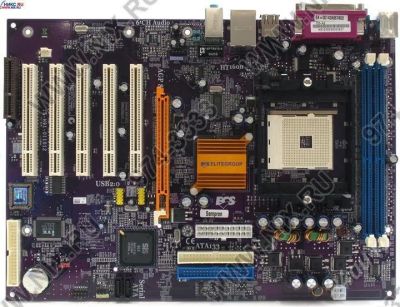 Лот: 286743. Фото: 1. материнка elitgroup (socket 754... Материнские платы