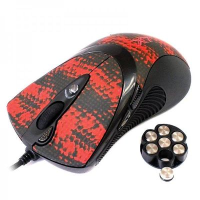 Лот: 4175683. Фото: 1. Игровая мышь A4Tech XL-740K Black-Red... Клавиатуры и мыши