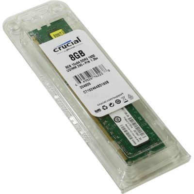 Лот: 13206214. Фото: 1. Новая Crucial DDR3/DDR3L 1600MHz... Оперативная память