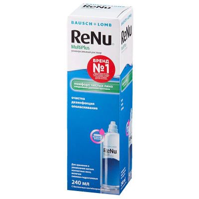 Лот: 23719573. Фото: 1. ReNu MultiPlus раствор для ухода... Лекарства
