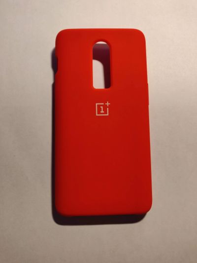 Лот: 12575861. Фото: 1. Чехол для OnePlus 6 Красный Silicone... Чехлы, бамперы