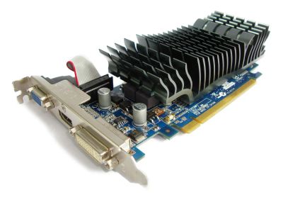 Лот: 9993670. Фото: 1. ASUS GeForce 210 589Mhz PCI-E... Видеокарты