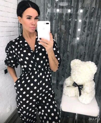 Лот: 9561942. Фото: 1. Комбинезон в горох. Платья
