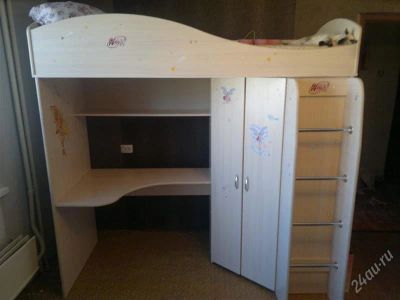 Лот: 2570571. Фото: 1. Кровать-чердак. Детские кровати и кроватки