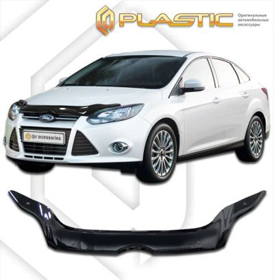 Лот: 8093152. Фото: 1. Дефлектор (чёрный) Ford Focus... Детали тюнинга