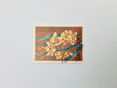 Лот: 23314205. Фото: 1. Орхидеи. Цимбидиум. Флора. Вьетнам... Марки