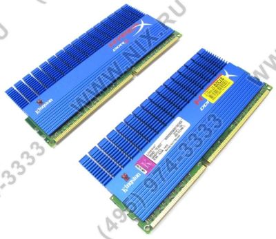 Лот: 10872407. Фото: 1. 4Gb (2x2Gb) DDR3 Kingston HyperX... Оперативная память