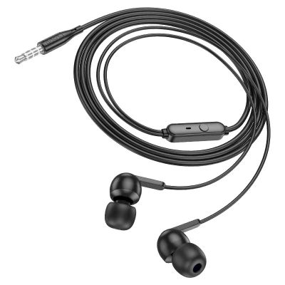 Лот: 24395815. Фото: 1. Гарнитура Hoco M124 3.5 4pin black... Наушники, гарнитуры