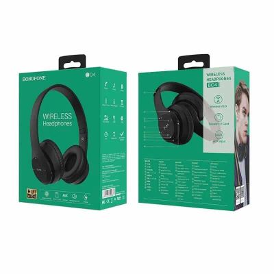 Лот: 22148017. Фото: 1. BT Гарнитура BOROFONE BO4 Black. Наушники, гарнитуры