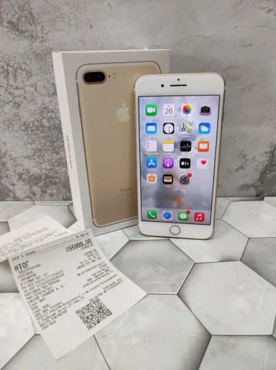 Лот: 18120479. Фото: 1. iPhone 7 Plus 128Gb Gold. Смартфоны