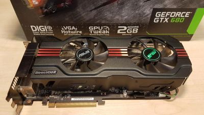 Лот: 11324884. Фото: 1. Видеокарта ASUS GeForce GTX 680... Видеокарты