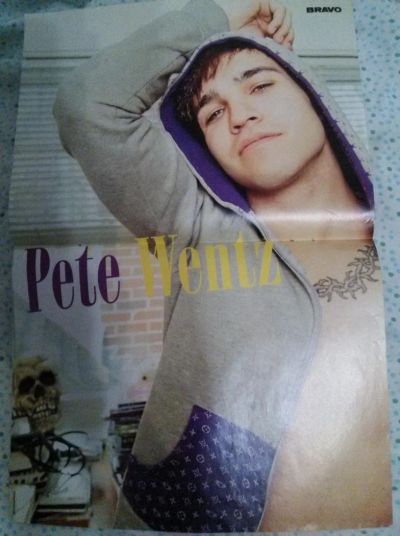 Лот: 6722093. Фото: 1. постер плакат Fal out Boy Pete... Наклейки, карточки, вкладыши