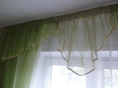 Лот: 3171623. Фото: 1. Шторы на кухню. Шторы, тюль