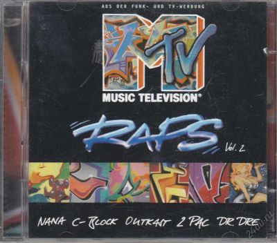 Лот: 5879887. Фото: 1. MTV Raps Vol. 2 1997 CD EU. Аудиозаписи