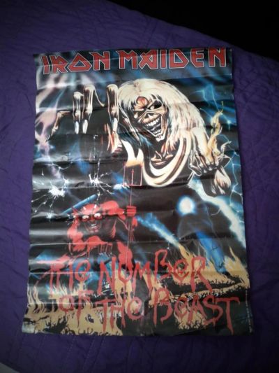 Лот: 5138211. Фото: 1. Плакат/Постер Iron Maiden. Аудиозаписи