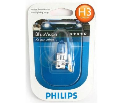 Лот: 14971498. Фото: 1. Галоген Philips H3 12v-55w Blue... Оптика и освещение