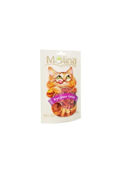 Лот: 6861606. Фото: 1. Лакомство Molina для кошек, кусочки... Корма