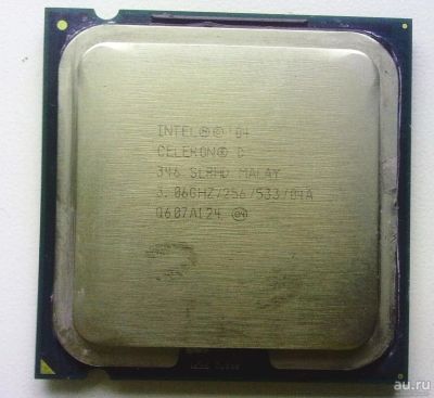 Лот: 9490383. Фото: 1. Процессор Intel Celeron D 346... Процессоры