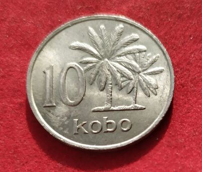 Лот: 19999491. Фото: 1. Нигерия 10 кобо, 1973 г. Отличная... Африка