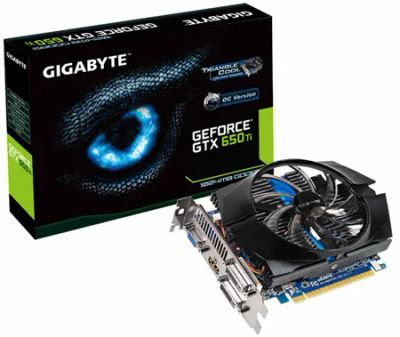 Лот: 3859321. Фото: 1. Gigabyte GeForce GTX 650 Ti 1024MB... Видеокарты
