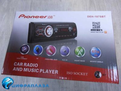 Лот: 21077549. Фото: 1. Автомагнитола Pioneeir DEH-187SBT... Автомагнитолы