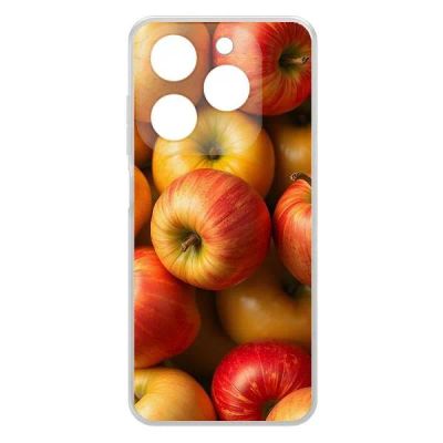 Лот: 25540587. Фото: 1. Чехол Krutoff Clear Case "Яблоки... Чехлы, бамперы