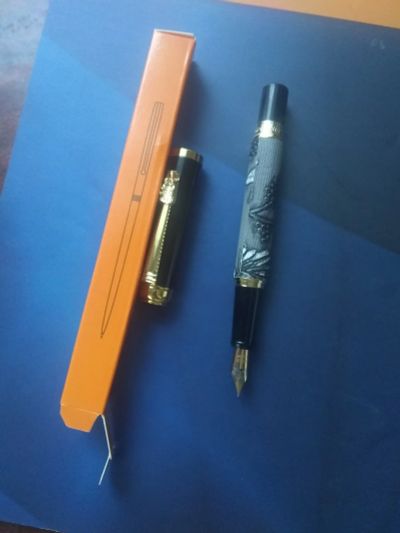 Лот: 21579955. Фото: 1. Авторучка Grey Chinese Dragon... Ручки, карандаши, маркеры