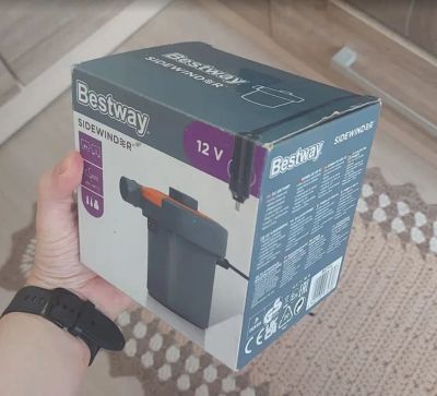 Лот: 21429684. Фото: 1. Bestway насос (от прикуривателя... Спальные мешки, надувные кровати, коврики туристические