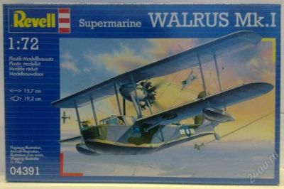 Лот: 1939346. Фото: 1. Сборная модель гидросамолёта Walrus. Авиамоделизм