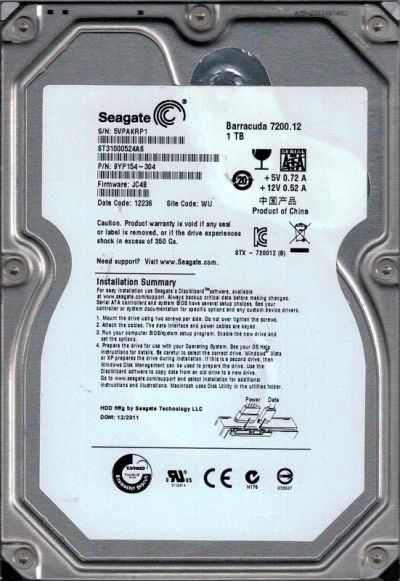 Лот: 13924550. Фото: 1. Продам жесткий диск HDD Seagate... Жёсткие диски (HDD)