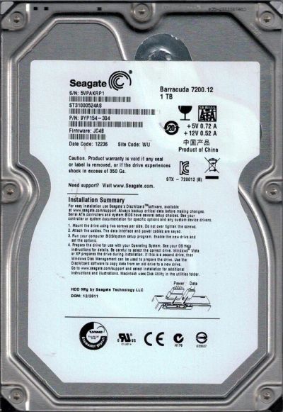 Лот: 13924550. Фото: 1. Продам жесткий диск HDD Seagate... Жёсткие диски