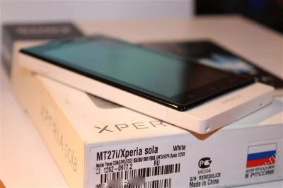 Лот: 2484727. Фото: 1. Идеальный! sony xperia sola white... Смартфоны
