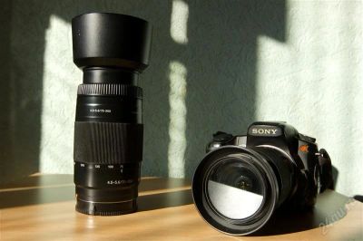 Лот: 1469334. Фото: 1. Sony DSLR a200 + double kit (18-70... Цифровые зеркальные