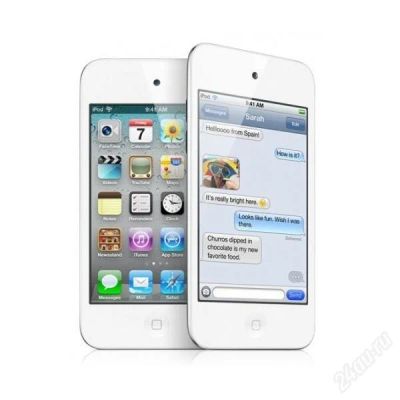 Лот: 2374340. Фото: 1. IPOD TOUCH 4G 8GB WHITE. Плееры