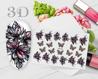 Лот: 11481443. Фото: 1. Слайдер-дизайн 3D - 3DCR106 Malgrat... Украшения, дизайн ногтей